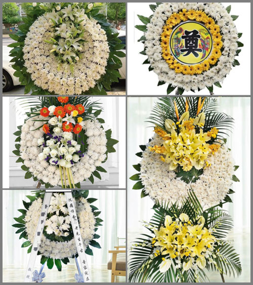 湖北随州市广水市长岭镇横山坡村花圈速递
